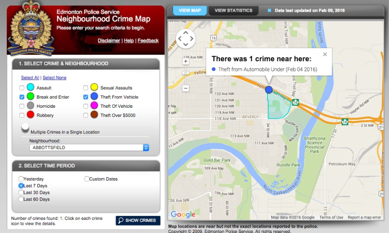 edmonton crime map